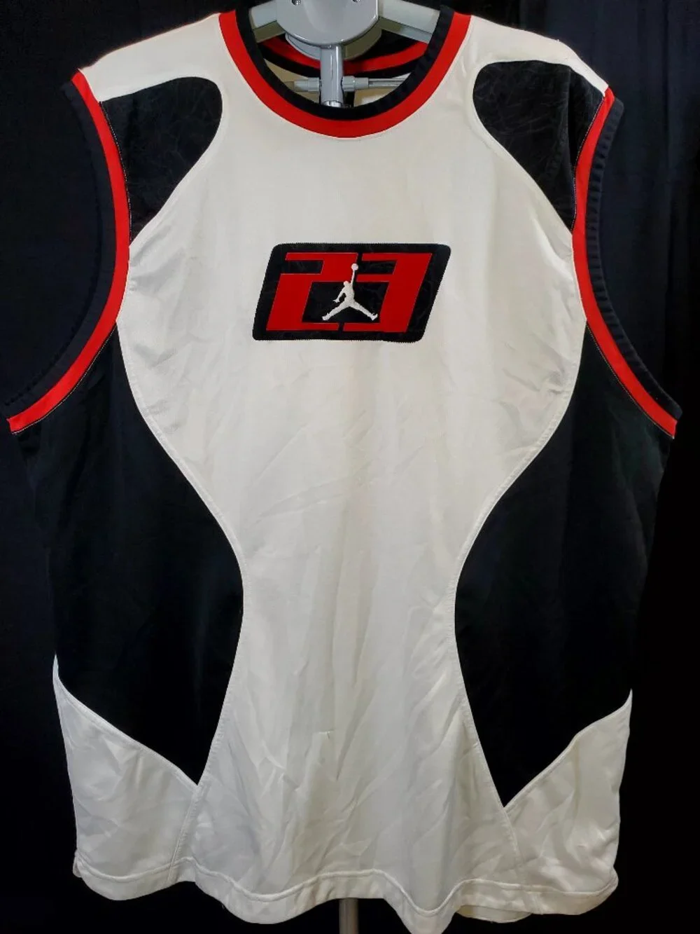 Vintage 2005 Air Jordan 20th Anniversary Tank Top 3XL White Black Red Jumpman